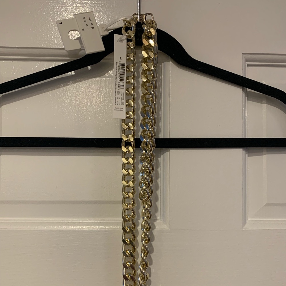 NWT gold chain belt